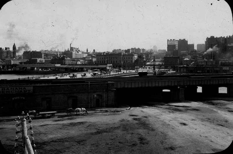 Lantern Slide - Banana Alley, Melbourne, Victoria, 1891-1892; Archibald 