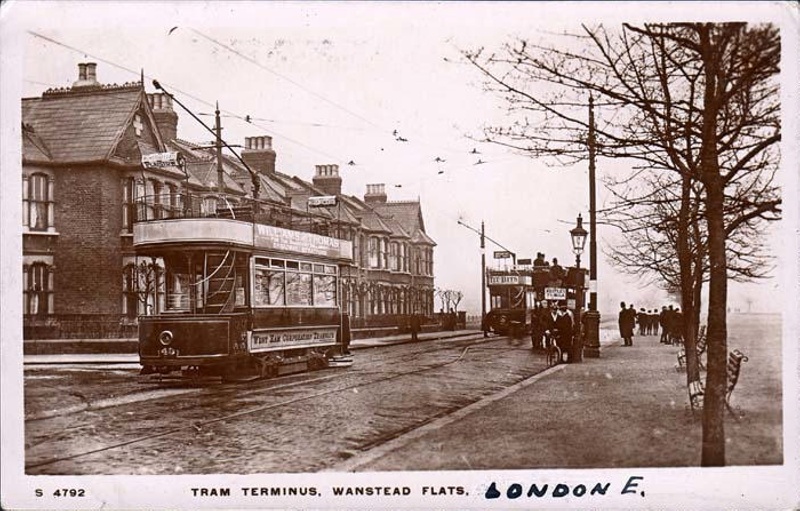 Postcard "Tram Terminus, Wanstead Flats, London E"; ARN0055 eHive
