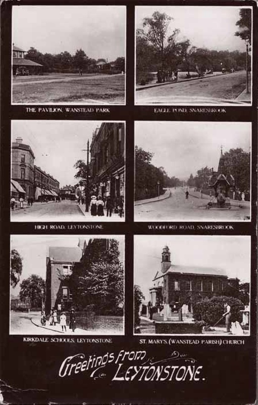 Postcard "Greetings from Leytonstone"; ARN0378 eHive