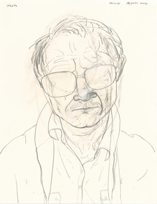 Self-portrait drawing; Kevin LINCOLN; 1978; 2004.014; © Kevin Lincoln