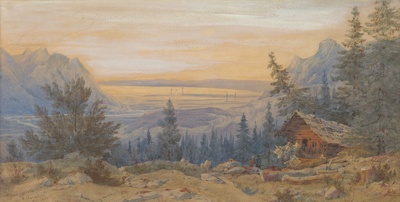 Swiss scene; Nicholas CHEVALIER; 1886; 1985.18