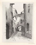 Untitled (Street scene, with arch); Ethel CARRICK; Not dated; 1998.13