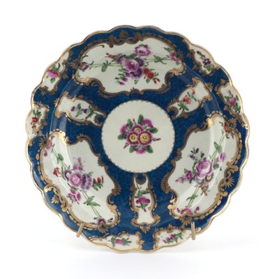 Plate; WORCESTER PORCELAIN; c.1755 - 1783; 1993.108