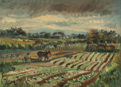 Market Garden at Frogmoor; John PERCEVAL; 1947; 1978.06; © Estate of John Perceval / Copyright Agency 2022