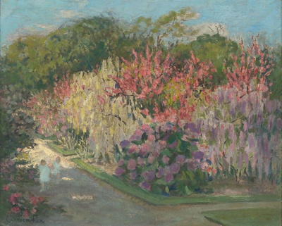 In the Botanic Gardens, 1913; Ethel CARRICK; 1913; 1980.07