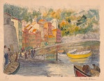 (Houses. Water. Boats); Ethel CARRICK; c.1872 - 1952; 1998.15