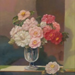 Camellias in a glass; Adrian FEINT; 1965; 1981.51; © Estate of the artist