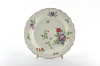 Plate; WORCESTER PORCELAIN; c. 1751 - 1776; 1993.114