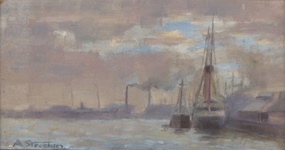 Port of Melbourne; Arthur STREETON; 1883; 1977.16