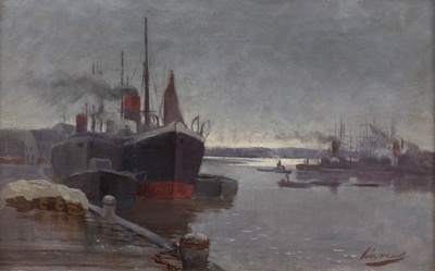 Port of Melbourne; David DAVIES; c. 1875 - 1939; 1976.25