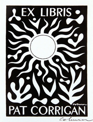 Bookplate for Pat Corrigan; John COBURN; c. 1982; 2004.104 © Estate of John Coburn / Copyright Agency, 2022