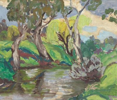 River landscape; Lina BRYANS; 1945; 1988.06; © Estate of the artist