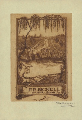 Bookplate for E. E. Bignell; Ella DWYER; Our best efforts have been made to locate the copyright owner of this work. If you have any information please contact us via copyright@benalla.vic.gov.au