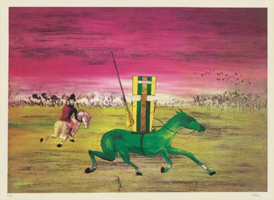 The pursuit; Sidney NOLAN; 1971; 1975.15; © Sidney Nolan Trust/Bridgeman Images