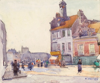 Village Ford, Dieppe Street; David DAVIES; c. 1879 - 1939; 1986.14 a