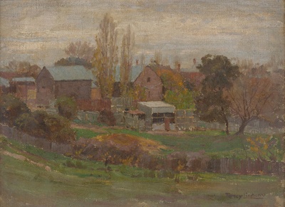 Tate's corner, Creswick; Percy LINDSAY; c. 1885 - 1952; 1975.07