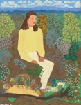 Gathering wildflowers; Lorna CHICK; 1979; 1987.12  © Estate of Lorna Chick