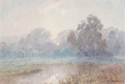 Mist before sunrise, Yea; Max MIDDLETON; c. 1937-1976; 1976.15; © Estate of the artist