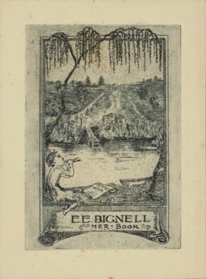 Bookplate for E. E. Bignell; Ella DWYER; Our best efforts have been made to locate the copyright owner of this work. If you have any information please contact us via copyright@benalla.vic.gov.au