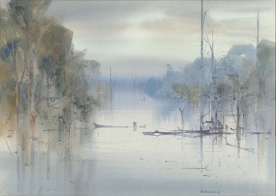 Blue afternoon, Glenmaggie; John BORRACK; 1981; 1982.26; © Courtesy of the artist