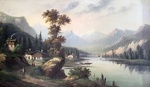 Swiss lake; B. EUGENE; c. 1880; 1988.17