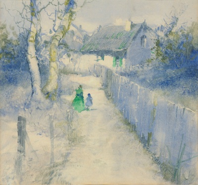 Blue cottage; Tom GARRETT; c.1894 - 1952; 1993.037