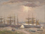 Drying sails Stockton; James R. JACKSON; 1915; 1980.24; © Estate of the artist