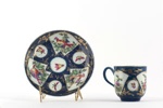 Coffee cup and saucer; WORCESTER PORCELAIN; c. 1760 - 1770; 1993.106