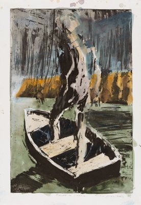 Figure in Dinghy; Euan MACLEOD; 2005; 2020.024; © Euan Sherwood Macleod / Copyright Agency, 2022