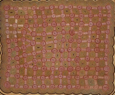 Untitled; Simon TJAKAMARRA; 1986; 1987.01; © Estate of the artist l Aboriginal Artists Agency Ltd 