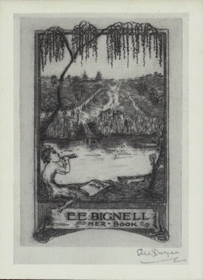 Bookplate for E. E. Bignell; Ella DWYER; Our best efforts have been made to locate the copyright owner of this work. If you have any information please contact us via copyright@benalla.vic.gov.au