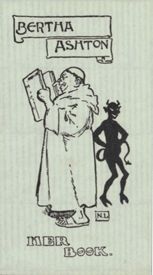 Bookplate for Bertha Ashton; Norman LINDSAY; Not dated; 2004.064; © A., C. and H. Glad