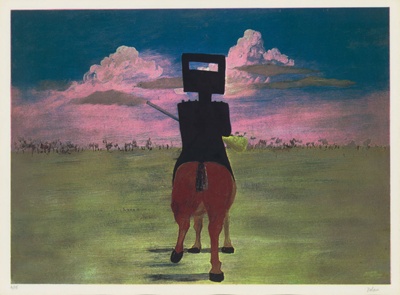 Ned Kelly; Sidney NOLAN; 1971; 1975.08; © Sidney Nolan Trust/Bridgeman Images