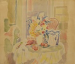 Interior (with still life); Thea PROCTOR; c. 1950 - 1959; 1987.07; © Art Gallery of New South Wales