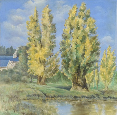 Broken River landscape; Hector SMITH; Our best efforts have been made to locate the copyright owner of this work. If you have any information please contact us via copyright@benalla.vic.gov.au