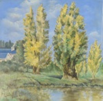 Broken River landscape; Hector SMITH; Our best efforts have been made to locate the copyright owner of this work. If you have any information please contact us via copyright@benalla.vic.gov.au