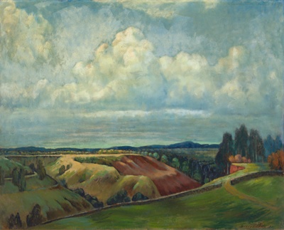 The red quarry; George BELL; c. 1893-1966; 1982.03; © Estate of Mrs. A. E. L. Niven