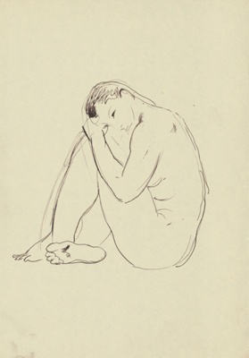 Seated female figure; George BELL; Not dated; 2003.22  © Estate of Mrs. A. E. L. Niven