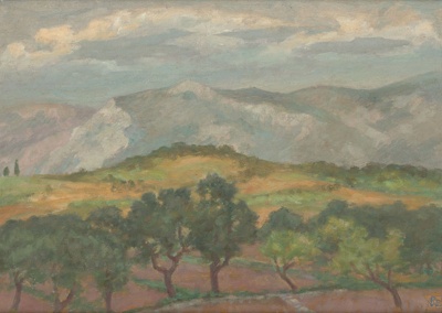 Landscape near Toulon; Rupert BUNNY; c. 1930; 1980.15