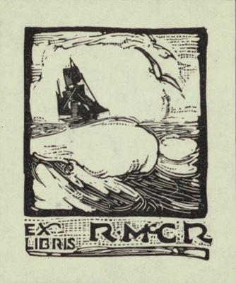 Bookplate for R. McC. Russell; Eric THAKE; 1927; 2004.058; © Estate of the artist