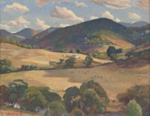 Undulating landscape; Douglas DUNDAS; Our best efforts have been made to locate the copyright owner of this work. If you have any information please contact us via copyright@benalla.vic.gov.au