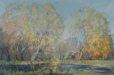 Morning light, Mount Beauty; Sydney MATHER; Not dated; 1993.045 © Sydney B Mather / Copyright Agency, 2022