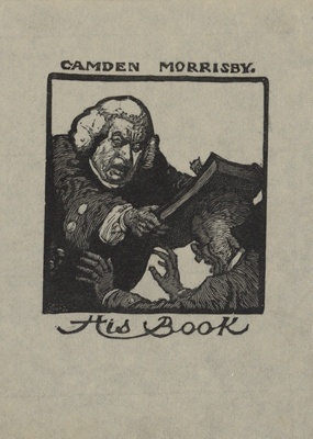 Bookplate for Camden Morrisby; Lionel LINDSAY; 1922; 2004.068; © Estate of Lionel Lindsay