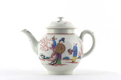 Tea pot; WORCESTER PORCELAIN; 1765; 1993.104