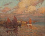 Fishing fleet at sunset; Charles BRYANT; Not dated; 1980.05