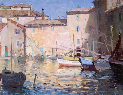 Canal Brescon, Martigues; James JACKSON; 1907; 1985.21; © Estate of the artist