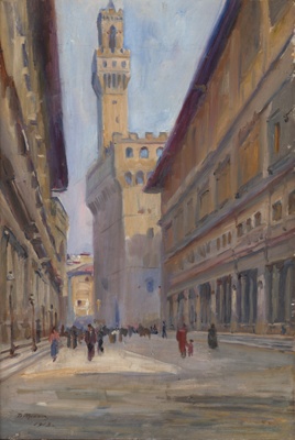 Palazzo Vecchio, Florence; Dora MEESON; 1913; 1993.046; © Estate of Dora Meeson