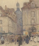 Rue Notre Dame, Dieppe; David DAVIES; c. 1910-1920; 1972.02