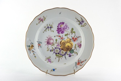 Dresden plate; MEISSEN PORCELAIN FACTORY; c. 1947 - 1973; 1993.105