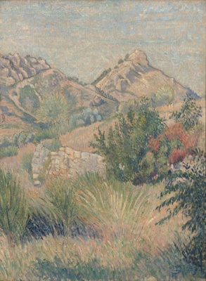 Mt Tourris, Toulon; Lucien PISSARRO; 1939; 1993.060